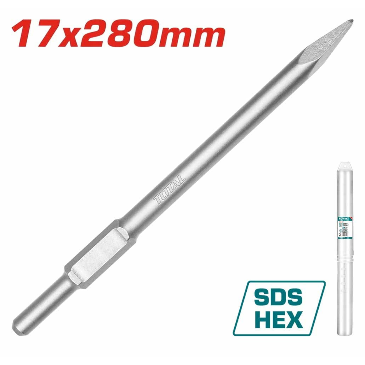Total - TAC153171 - Pointed Hex chisel - CLEARANCE